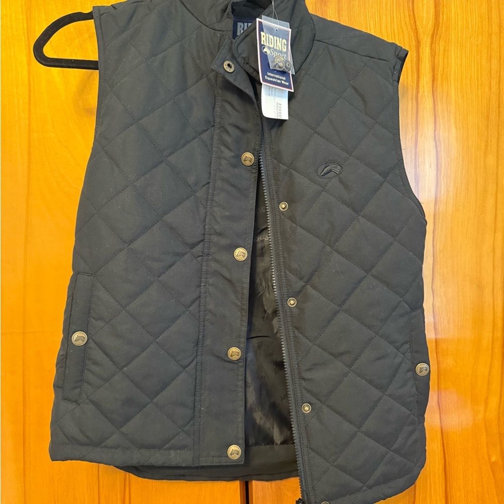 Riding Sport Black Quilted Women’s Vest